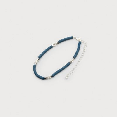 Anklet with Polymer Clay, Glass & Metal Beads-Accessories- Hometown Style HTS, women's in store and online boutique located in Ingersoll, Ontario