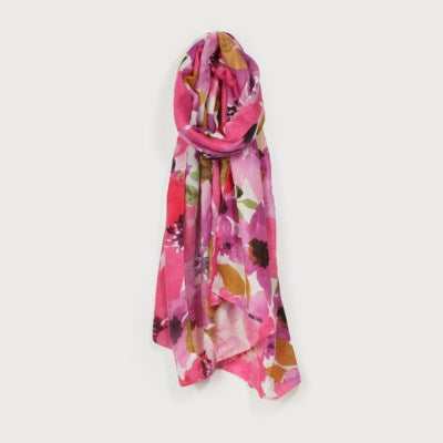 Lightweight Floral Print Scarf-Accessories- Hometown Style HTS, women's in store and online boutique located in Ingersoll, Ontario