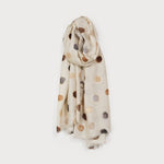 Lightweight Multi Dots Print Scarf-Accessories- Hometown Style HTS, women's in store and online boutique located in Ingersoll, Ontario