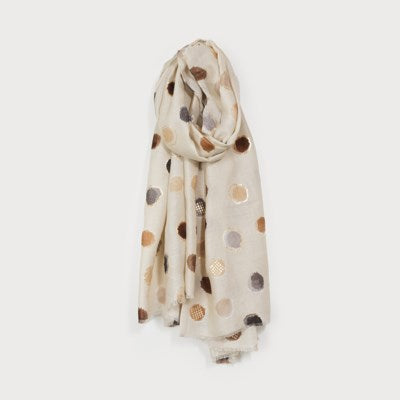 Lightweight Multi Dots Print Scarf-Accessories- Hometown Style HTS, women's in store and online boutique located in Ingersoll, Ontario
