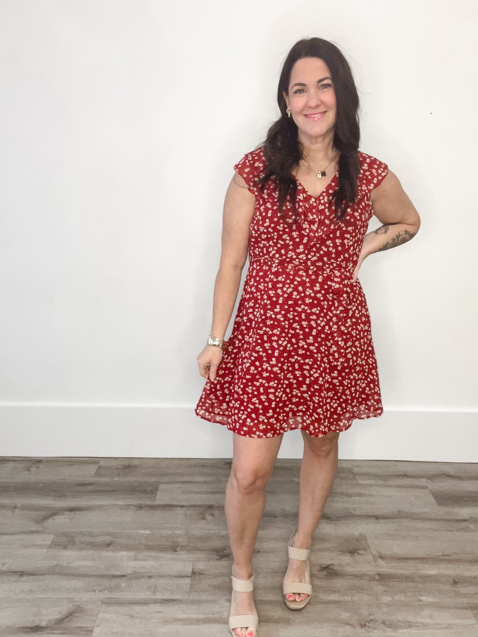 Alexandria - Wine-Casual Dresses- Hometown Style HTS, women's in store and online boutique located in Ingersoll, Ontario