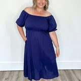 Stassi Dress - Navy- Hometown Style HTS, women's in store and online boutique located in Ingersoll, Ontario