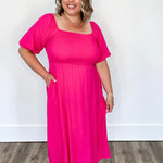 Stassi Dress - Pink-Dress- Hometown Style HTS, women's in store and online boutique located in Ingersoll, Ontario
