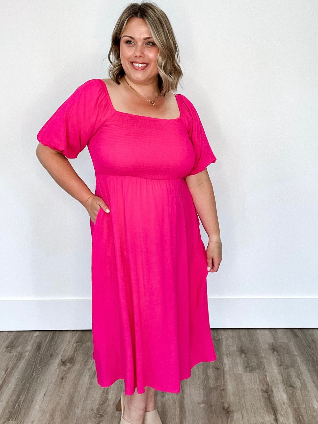 Stassi Dress - Pink-Dress- Hometown Style HTS, women's in store and online boutique located in Ingersoll, Ontario