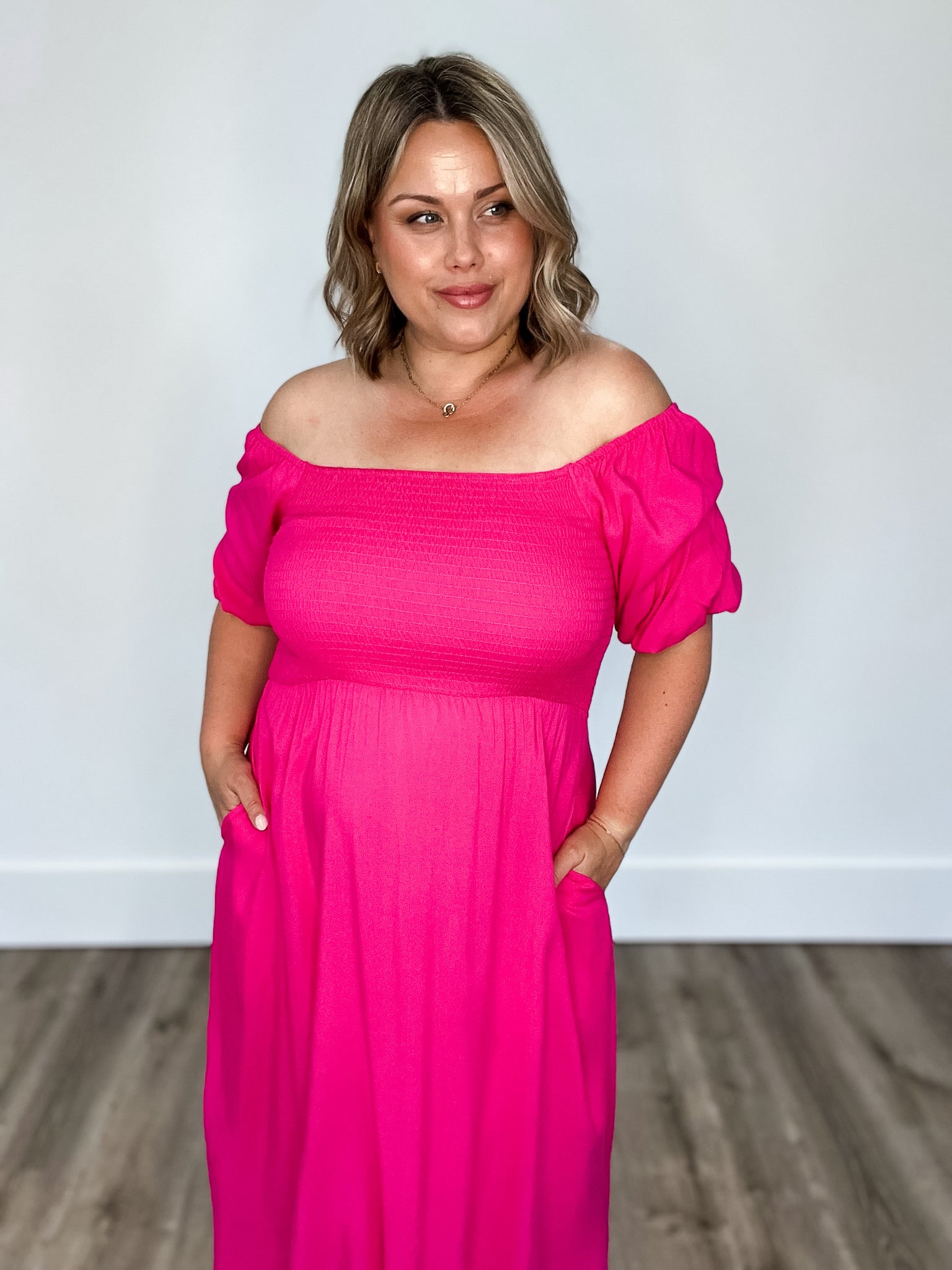 Stassi Dress - Pink-Dress- Hometown Style HTS, women's in store and online boutique located in Ingersoll, Ontario