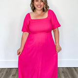 Stassi Dress - Pink-Dress- Hometown Style HTS, women's in store and online boutique located in Ingersoll, Ontario