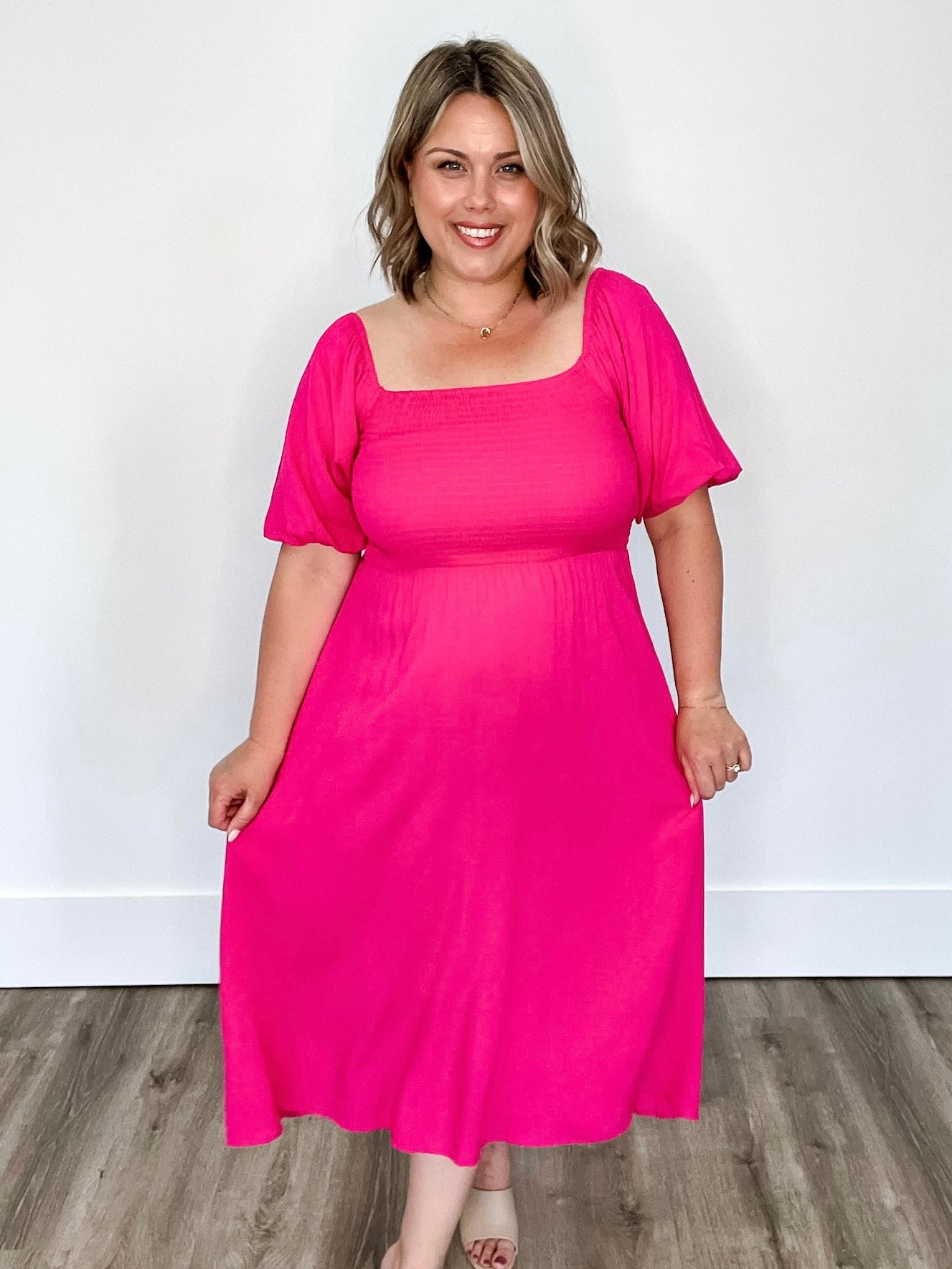 Stassi Dress - Pink-Dress- Hometown Style HTS, women's in store and online boutique located in Ingersoll, Ontario