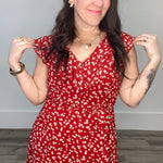 Milan - Red-Casual Dresses- Hometown Style HTS, women's in store and online boutique located in Ingersoll, Ontario