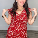 Milan - Red-Casual Dresses- Hometown Style HTS, women's in store and online boutique located in Ingersoll, Ontario