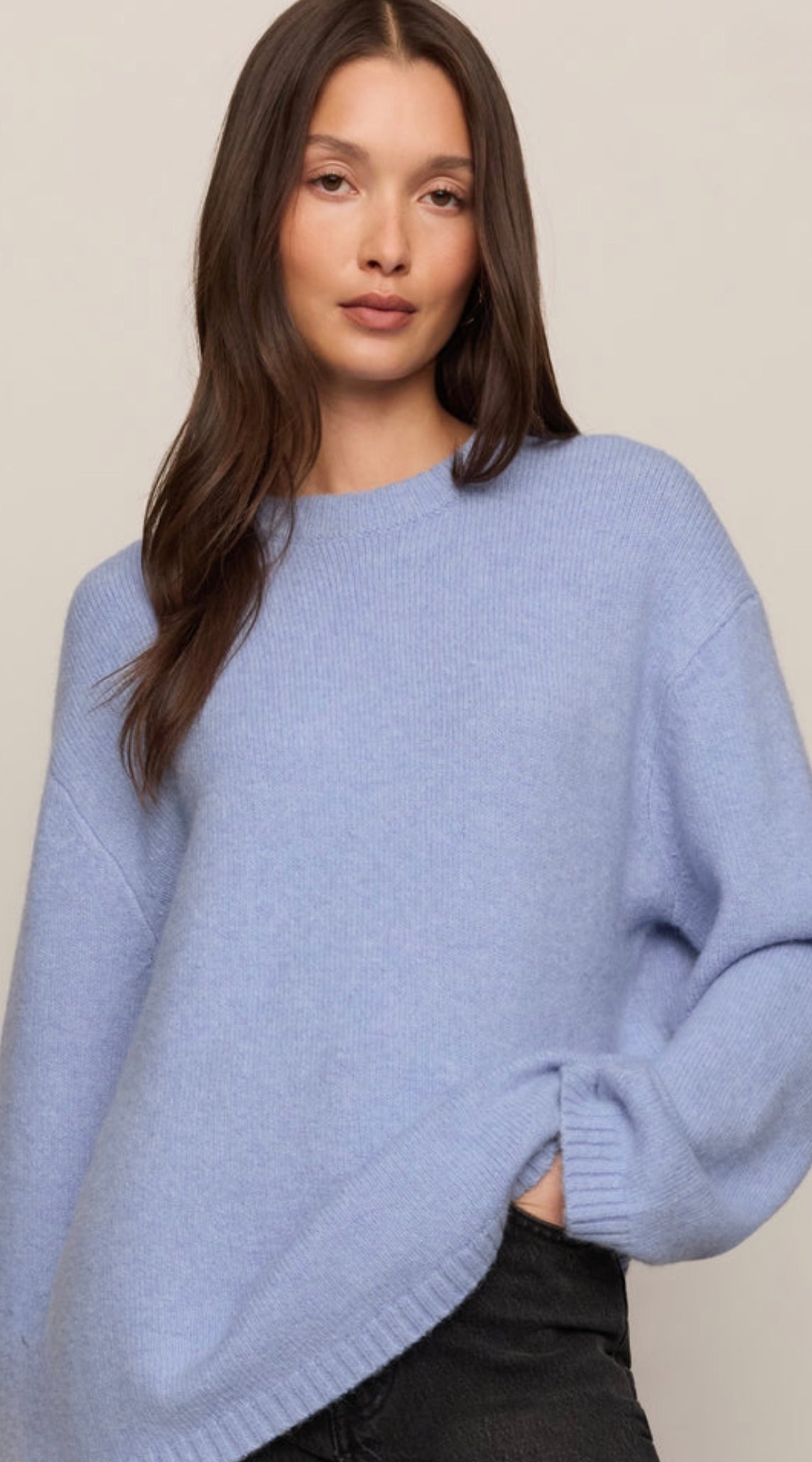 CHILL MODE SWEATER - Crystal Blue-Sweaters and Cardigans- Hometown Style HTS, women's in store and online boutique located in Ingersoll, Ontario