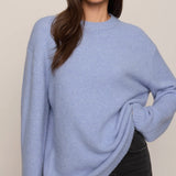 CHILL MODE SWEATER - Crystal Blue-Sweaters and Cardigans- Hometown Style HTS, women's in store and online boutique located in Ingersoll, Ontario