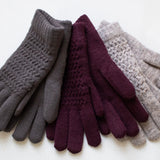 Cable Knit Gloves with Lining-glove- Hometown Style HTS, women's in store and online boutique located in Ingersoll, Ontario