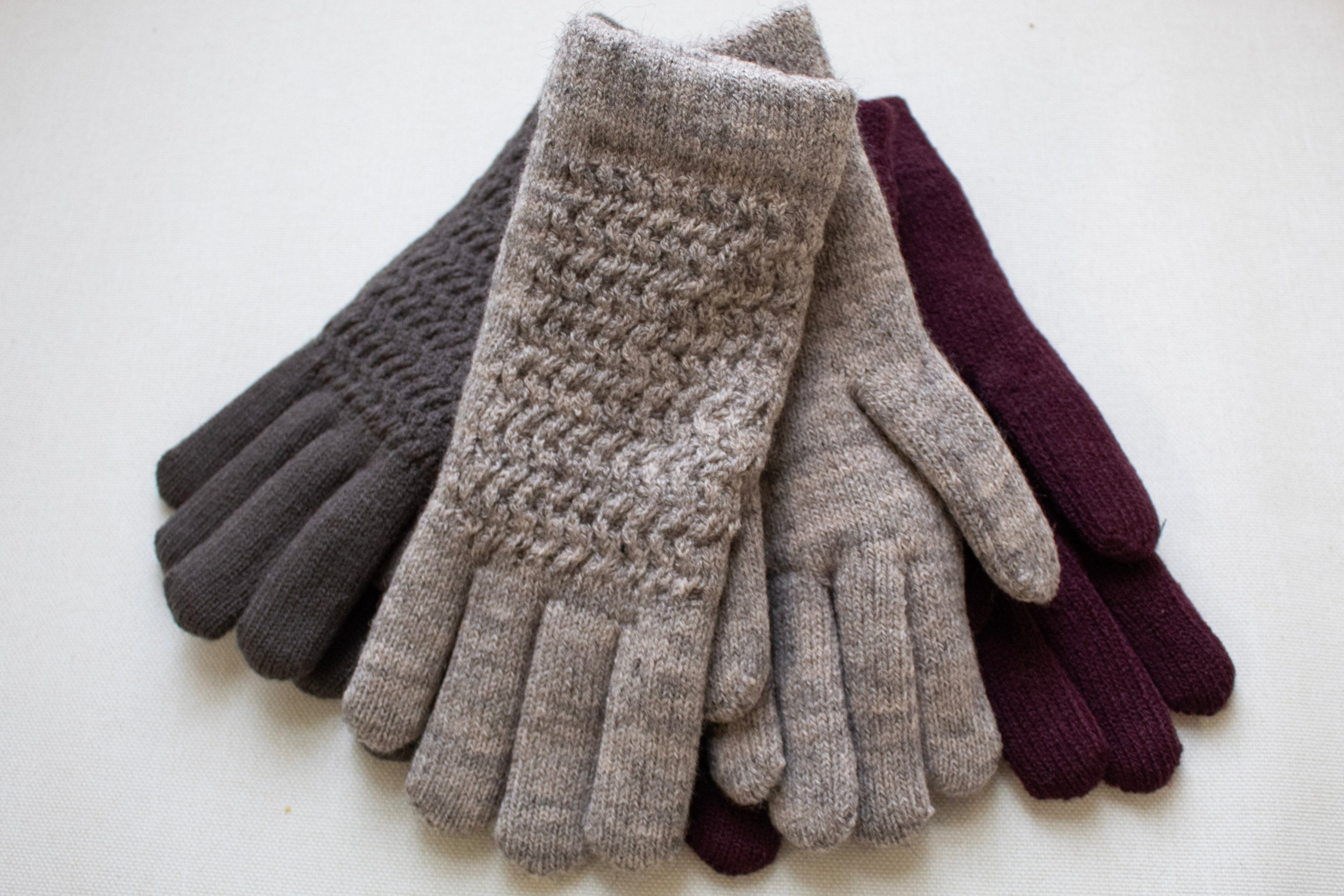 Cable Knit Gloves with Lining-glove- Hometown Style HTS, women's in store and online boutique located in Ingersoll, Ontario