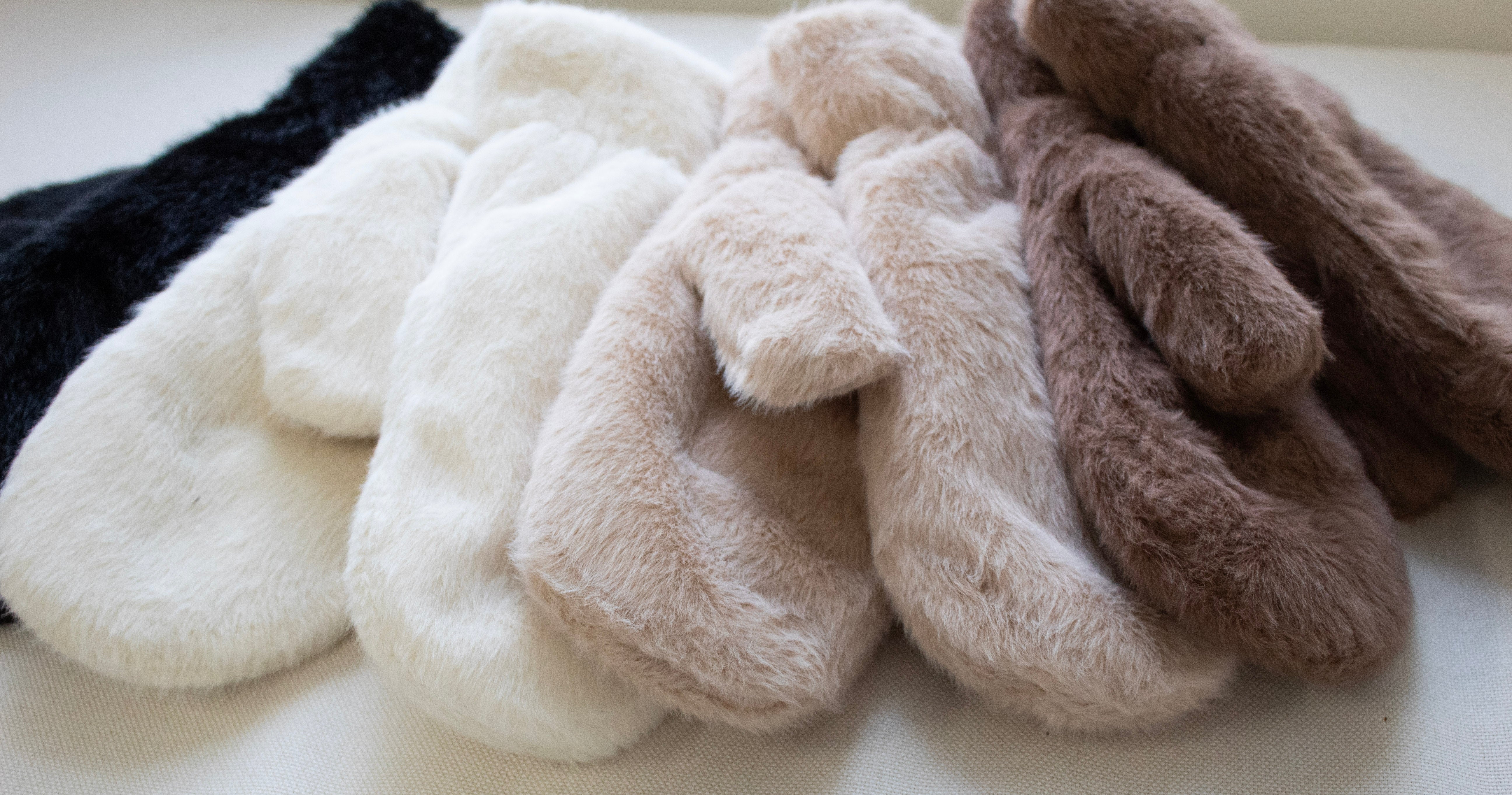 Faux Fur Mittens-mittens- Hometown Style HTS, women's in store and online boutique located in Ingersoll, Ontario