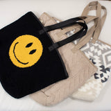 Happy Face Tote-tote- Hometown Style HTS, women's in store and online boutique located in Ingersoll, Ontario