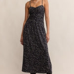 Georgina Ditsy Dress - Black-Casual Dresses- Hometown Style HTS, women's in store and online boutique located in Ingersoll, Ontario