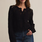 Rosalyn Sweater Cardigan - Black-Sweaters and Cardigans- Hometown Style HTS, women's in store and online boutique located in Ingersoll, Ontario