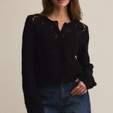 Rosalyn Sweater Cardigan - Black-Sweaters and Cardigans- Hometown Style HTS, women's in store and online boutique located in Ingersoll, Ontario