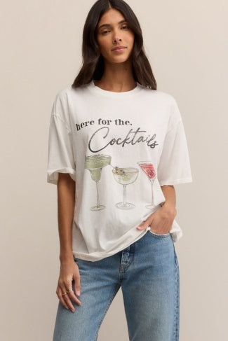 Cocktails City Tee-Casual Tops- Hometown Style HTS, women's in store and online boutique located in Ingersoll, Ontario