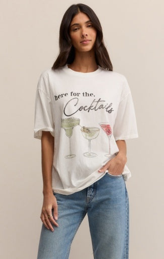 Cocktails City Tee-Casual Tops- Hometown Style HTS, women's in store and online boutique located in Ingersoll, Ontario