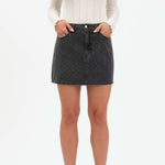 Embellished Skirt - DAZE DENIM-Bottoms- Hometown Style HTS, women's in store and online boutique located in Ingersoll, Ontario