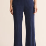 Dawn Smocked Rib Pant - Blue Sapphire-Intimates- Hometown Style HTS, women's in store and online boutique located in Ingersoll, Ontario