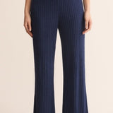 Dawn Smocked Rib Pant - Blue Sapphire-Intimates- Hometown Style HTS, women's in store and online boutique located in Ingersoll, Ontario