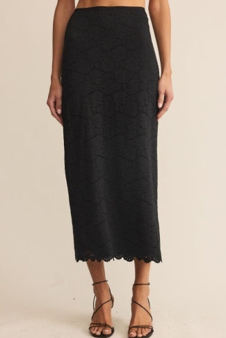 VIA LACE MIDI SKIRT-Special Occasion Dresses- Hometown Style HTS, women's in store and online boutique located in Ingersoll, Ontario