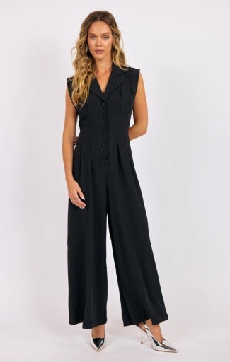 NIGHTCAP CUT OUT BACK WIDE LEG JUMPSUIT-Special Occasion Dresses- Hometown Style HTS, women's in store and online boutique located in Ingersoll, Ontario