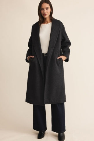 The Signature Coat - Charcoal-Coat & Jackets- Hometown Style HTS, women's in store and online boutique located in Ingersoll, Ontario