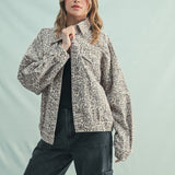 Muted Leopard Denim Jacket-Coat & Jackets- Hometown Style HTS, women's in store and online boutique located in Ingersoll, Ontario