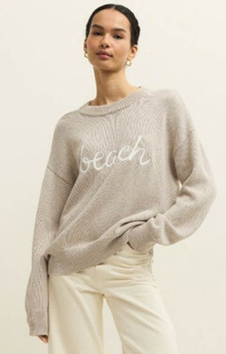 BOYFRIEND BEACH SWEATER-Casual Tops- Hometown Style HTS, women's in store and online boutique located in Ingersoll, Ontario