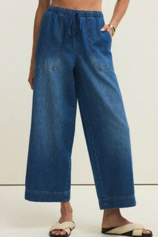 DAYCATION DENIM UTILITY PANT-Denim- Hometown Style HTS, women's in store and online boutique located in Ingersoll, Ontario