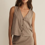 NOELLE JERSEY TOP - Perfectly Taupe-Casual Tops- Hometown Style HTS, women's in store and online boutique located in Ingersoll, Ontario