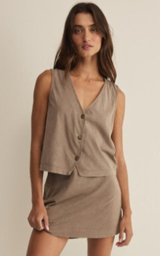 NOELLE JERSEY TOP - Perfectly Taupe-Casual Tops- Hometown Style HTS, women's in store and online boutique located in Ingersoll, Ontario