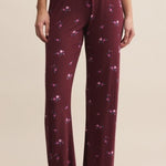 AT EASE DITSY PANT - Merlot-Intimates- Hometown Style HTS, women's in store and online boutique located in Ingersoll, Ontario