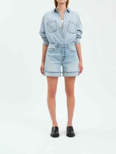 Daze Easy Rider Denim Shorts-Shorts- Hometown Style HTS, women's in store and online boutique located in Ingersoll, Ontario