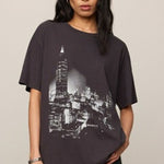 WISHES CITY TEE - Black Sand-Casual Tops- Hometown Style HTS, women's in store and online boutique located in Ingersoll, Ontario