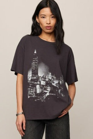 WISHES CITY TEE - Black Sand-Casual Tops- Hometown Style HTS, women's in store and online boutique located in Ingersoll, Ontario