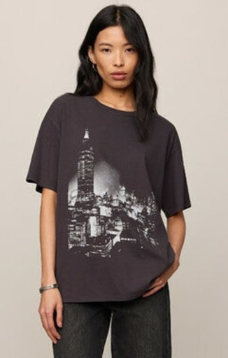 WISHES CITY TEE - Black Sand-Casual Tops- Hometown Style HTS, women's in store and online boutique located in Ingersoll, Ontario
