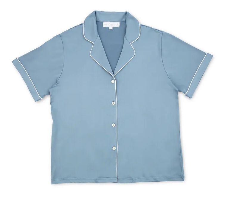 Knit Pajama Short Set - Powder Blue-Intimates- Hometown Style HTS, women's in store and online boutique located in Ingersoll, Ontario