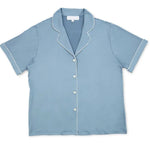 Knit Pajama Short Set - Powder Blue-Intimates- Hometown Style HTS, women's in store and online boutique located in Ingersoll, Ontario