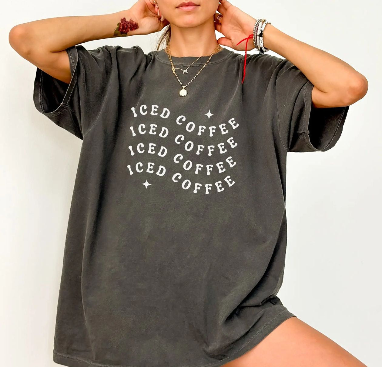 Iced Coffee Lover-Casual Tops- Hometown Style HTS, women's in store and online boutique located in Ingersoll, Ontario