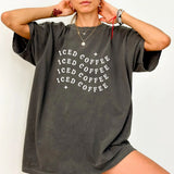 Iced Coffee Lover-Casual Tops- Hometown Style HTS, women's in store and online boutique located in Ingersoll, Ontario