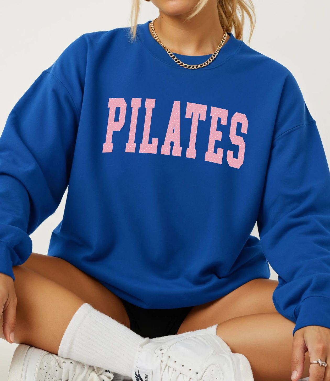 Pilates Crewneck Sweatshirt-Casual Tops- Hometown Style HTS, women's in store and online boutique located in Ingersoll, Ontario