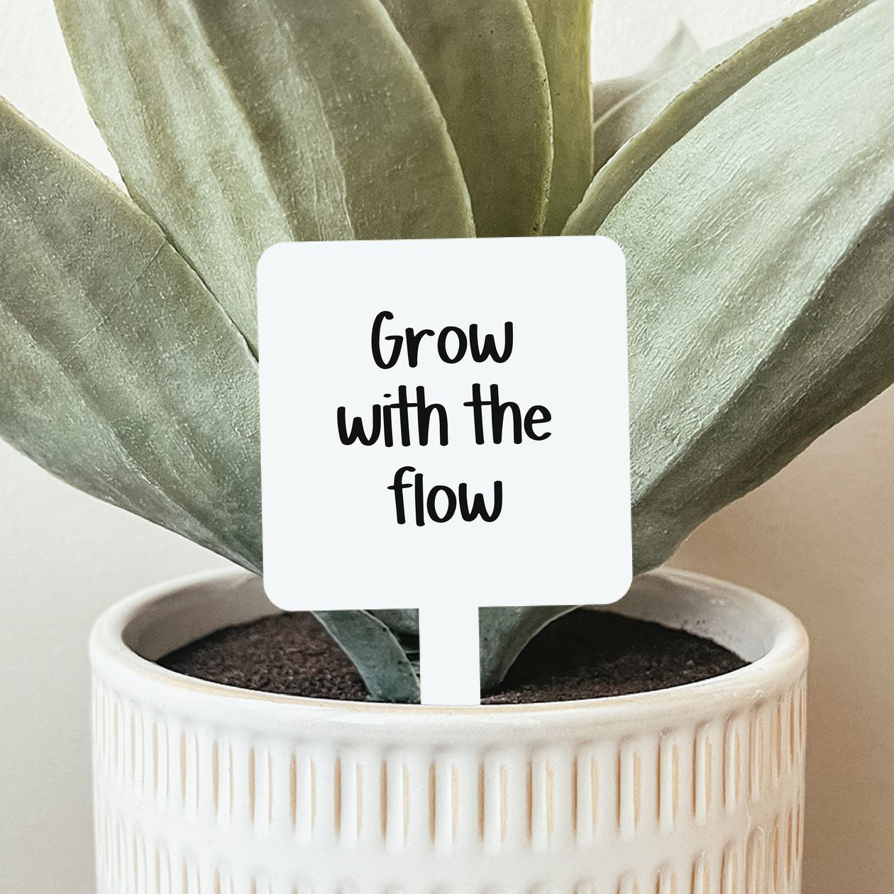 Grow with the Flow Plant Stake-Gifts & Accessories- Hometown Style HTS, women's in store and online boutique located in Ingersoll, Ontario