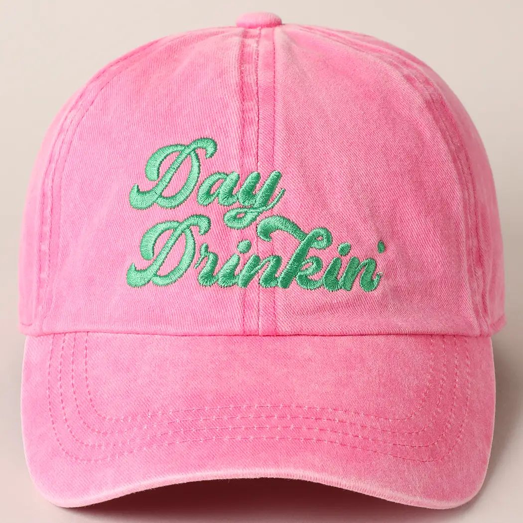 Day Drinkin' Embroidered Baseball Cap-Gifts & Accessories- Hometown Style HTS, women's in store and online boutique located in Ingersoll, Ontario