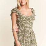 Ruffle Sleeve Tiered Maxi Dress-Special Occasion Dresses- Hometown Style HTS, women's in store and online boutique located in Ingersoll, Ontario