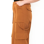 High Waist Cargo Pants - Camel-dress pants- Hometown Style HTS, women's in store and online boutique located in Ingersoll, Ontario