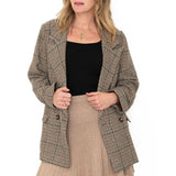 Oversized Wool Blend Jacket - Brown-jacket- Hometown Style HTS, women's in store and online boutique located in Ingersoll, Ontario